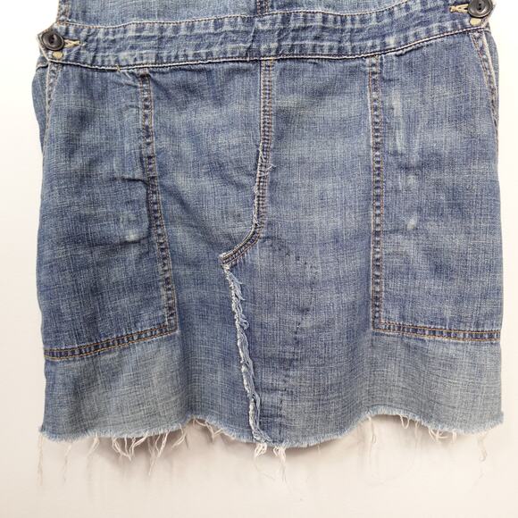 Vintage Y2K AG Adriano Goldschmied Denim Jean Skirt Overalls Skirtall size 32R - Picture 4 of 16
